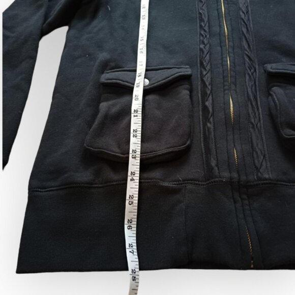 Elvis & Jesus black full zip thick hoodie direction - Picture 4 of 7